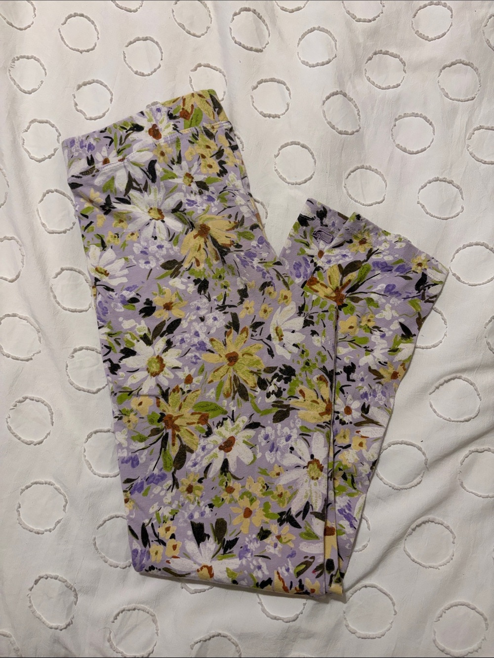 Vineyard Vines Lavender Floral Girls' Leggings